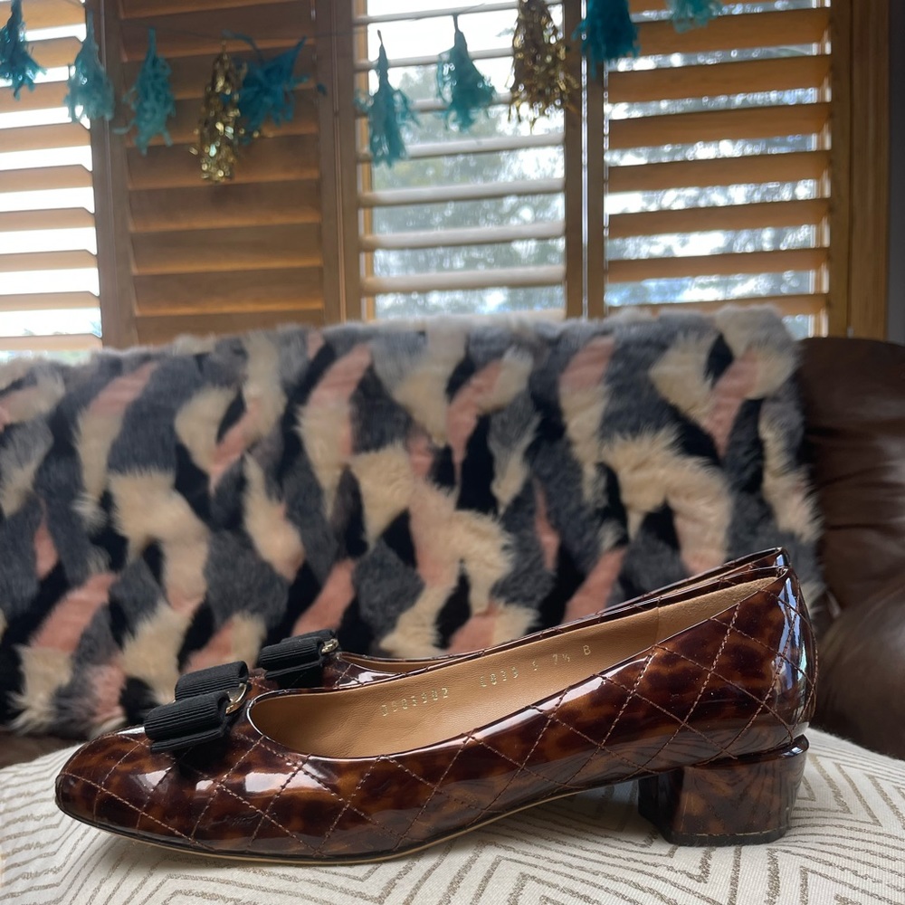 Ferragamo Tortoiseshell Pumps